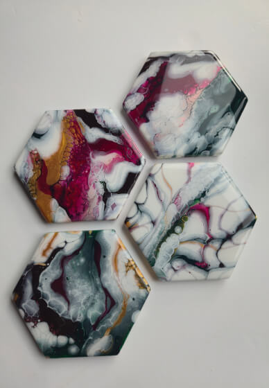 Acrylic Pouring Coaster Workshop