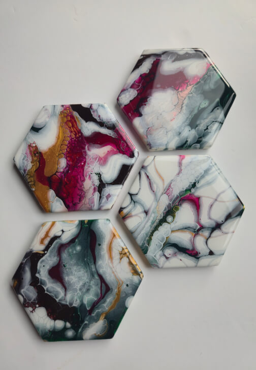 Acrylic Pouring Coaster Workshop