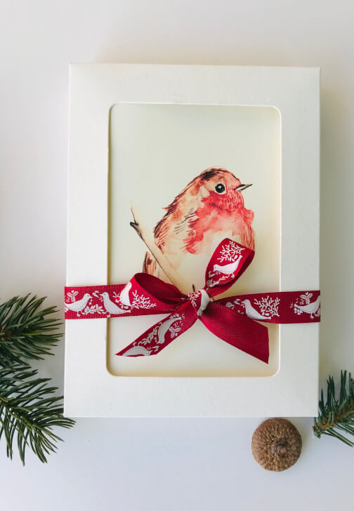 Card Making: Christmas Birds Watercolour Workshop