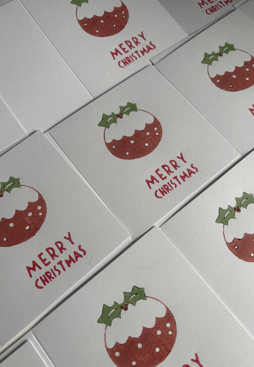 Christmas Card Block Printing Workshop