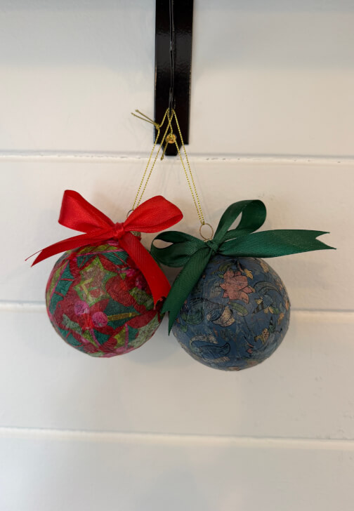 Christmas Decoupage Bauble Workshop