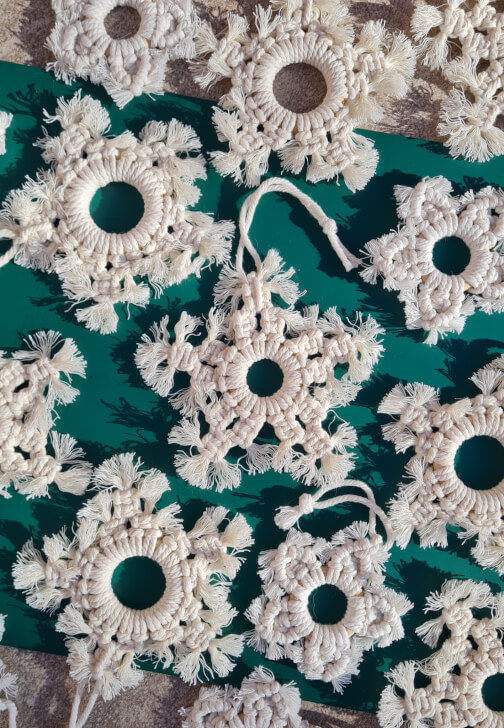 Christmas Macramé Decorations Workshop