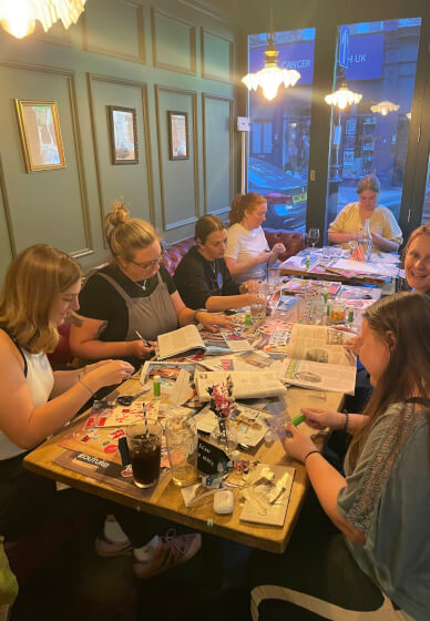 Collage Club Social Art Class for All Levels
