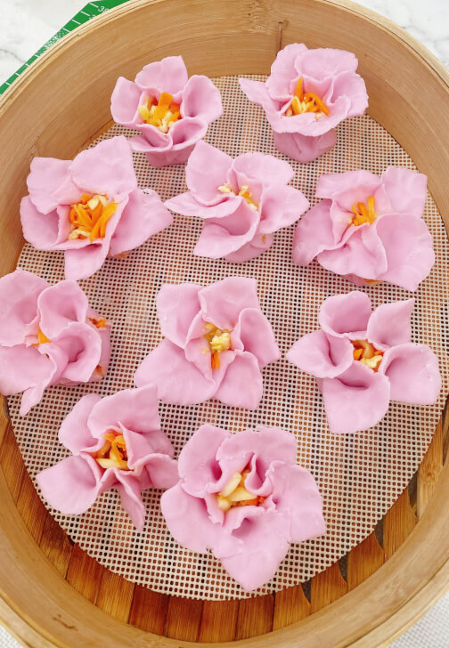 Colourful Vegan Steamed Dumplings Masterclass
