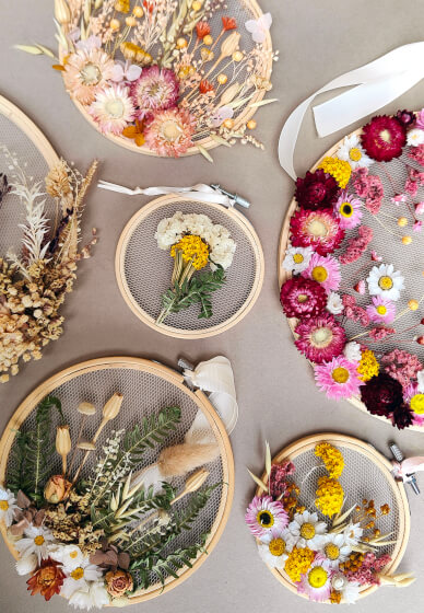 Dried Flower Embroidery Workshop