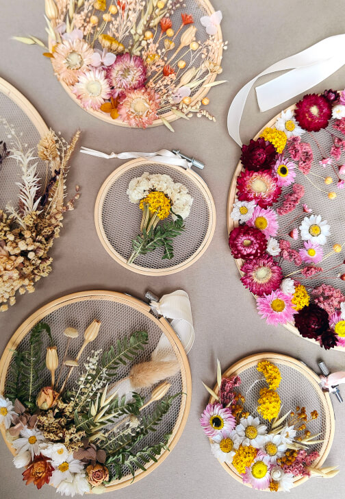 Dried Flower Embroidery Workshop