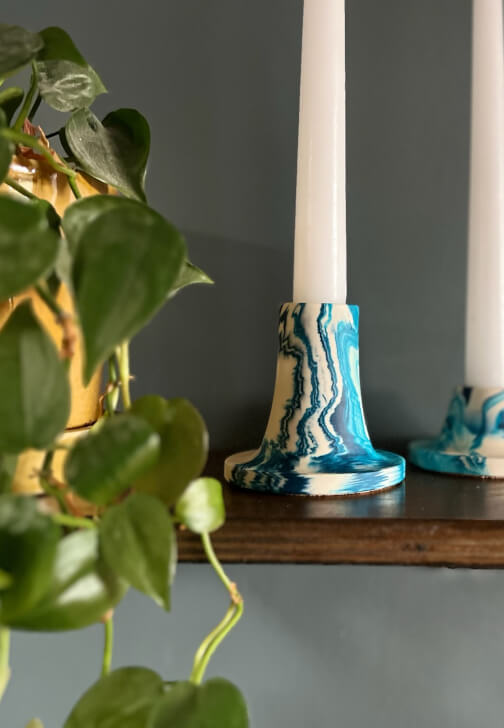 Eco-resin Pouring Workshop - Candleholders