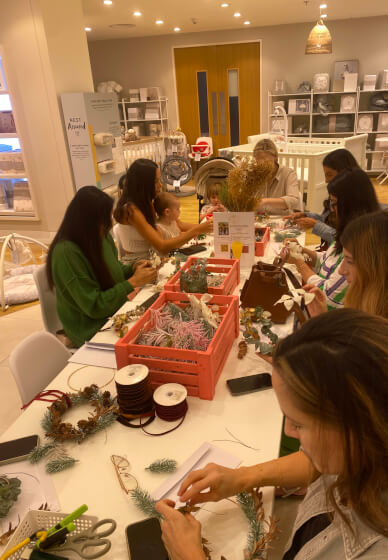 Faux Foliage Wreath Making Workshop