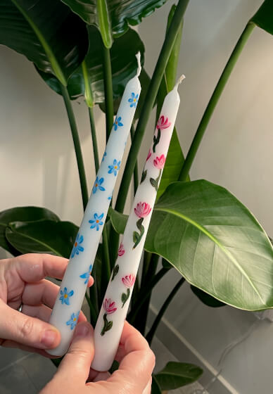 Festive Candle Painting Workshop