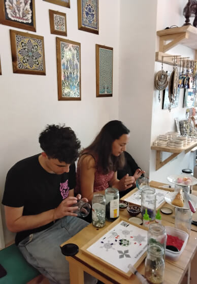 Festive Mosaic Candle Holder Workshop