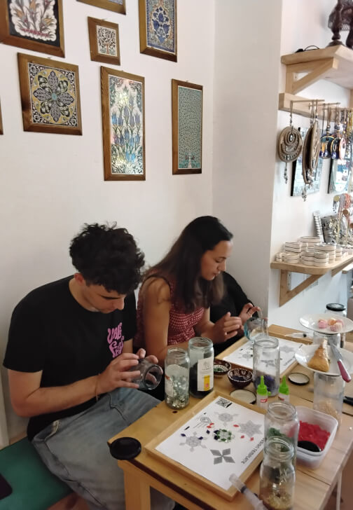Festive Mosaic Candle Holder Workshop
