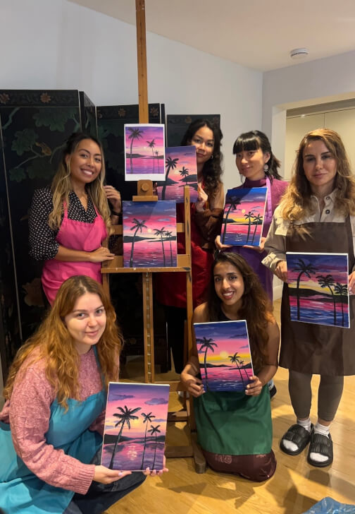 Girly Guided Acrylic Painting Workshop