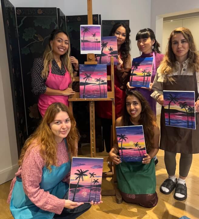 Girly Guided Acrylic Painting Workshop