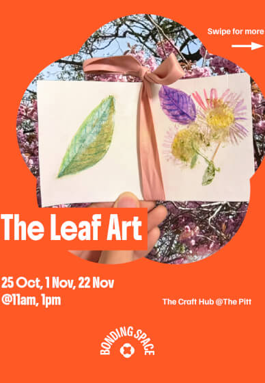 Leaf Art Postcards Making Workshop