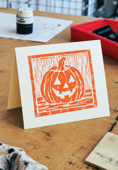 Lino Print Workshop: Halloween Poster / Card Making