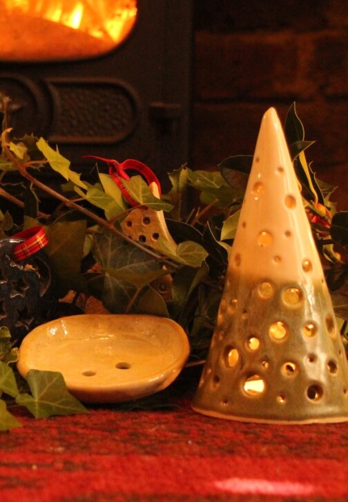 Make a Ceramic Tea-light Christmas Tree