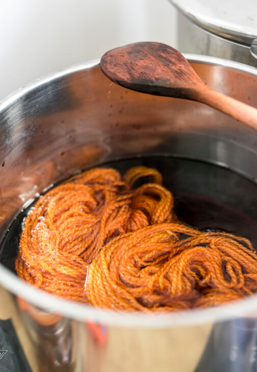 Natural Yarn Dyeing Workshop with British Wool