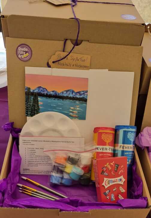 Paint and Sip Experience for Two Gift Box