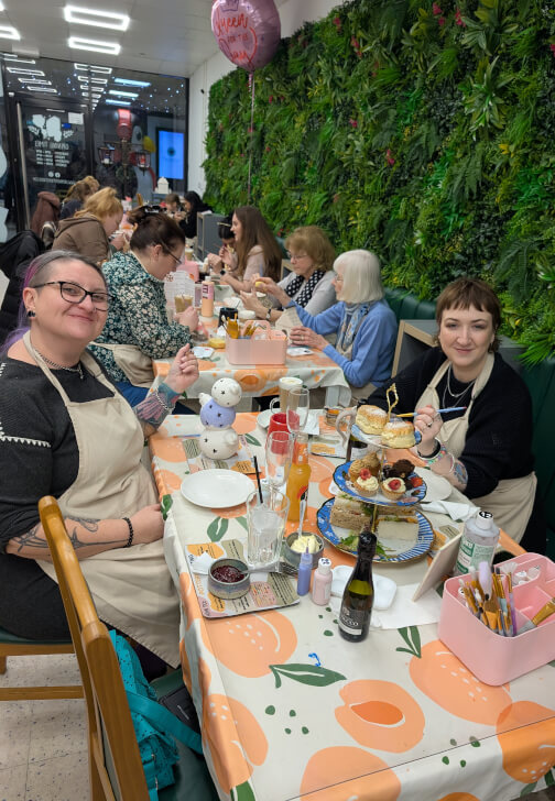 Pottery Painting and Afternoon Tea Experience