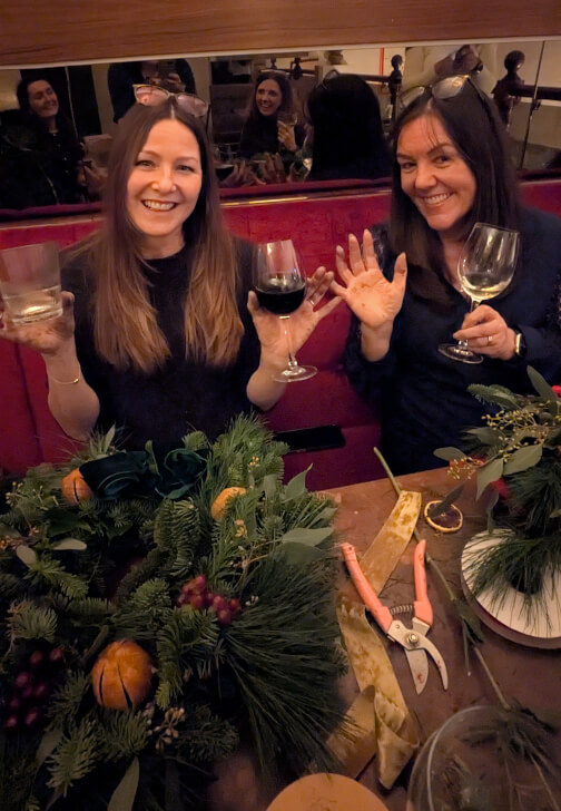 Relaxed Afternoon Christmas Wreath Workshop