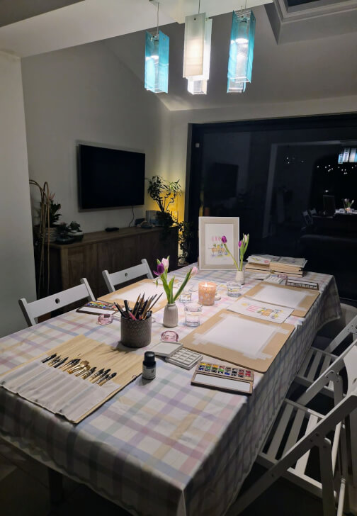 Watercolour Painting and Indian Food Experience