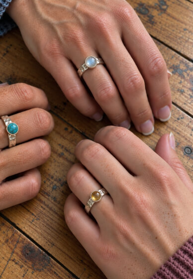 Wide Gemstone Ring Workshop (4-6 Hours)