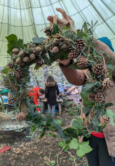 Willow Winter Wreath, Garland and Crown Making Workshop