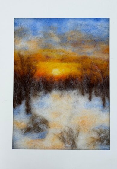 Winter Scene Needle Felting Workshop