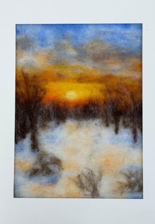 Winter Scene Needle Felting Workshop