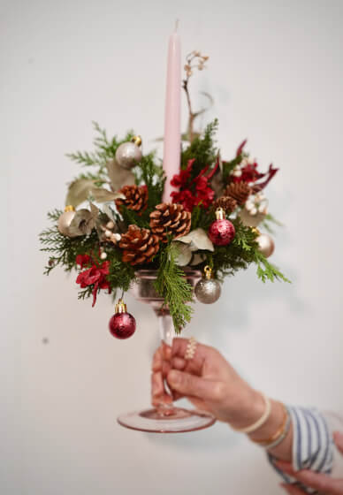 2-in-1 Christmas Workshop: Festive Centrepiece and Earring Making