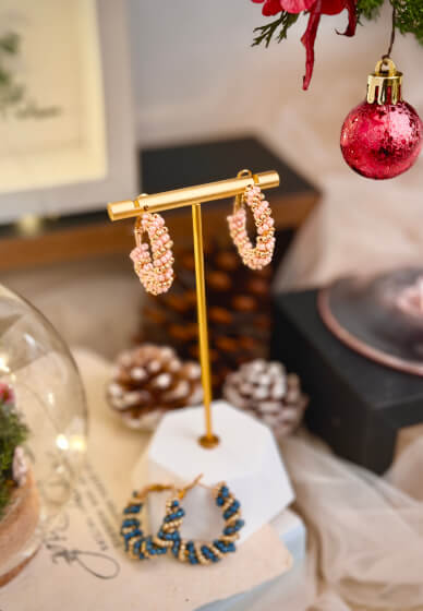 2-in-1 Christmas Workshop: Festive Centrepiece and Earring Making