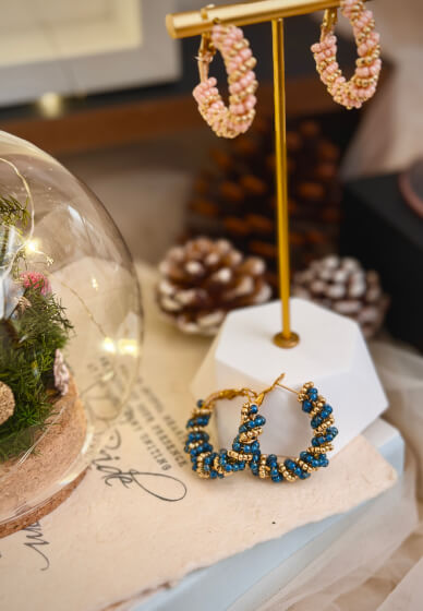 2-in-1 Christmas Workshop: Festive Centrepiece and Earring Making