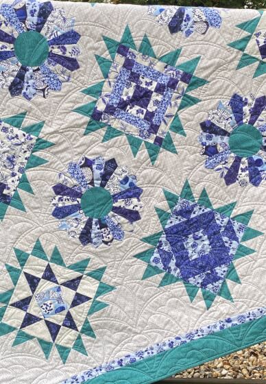 A 6-Month Block of the Month Workshop - China Blue