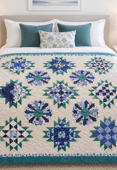 A 6-Month Block of the Month Workshop - China Blue