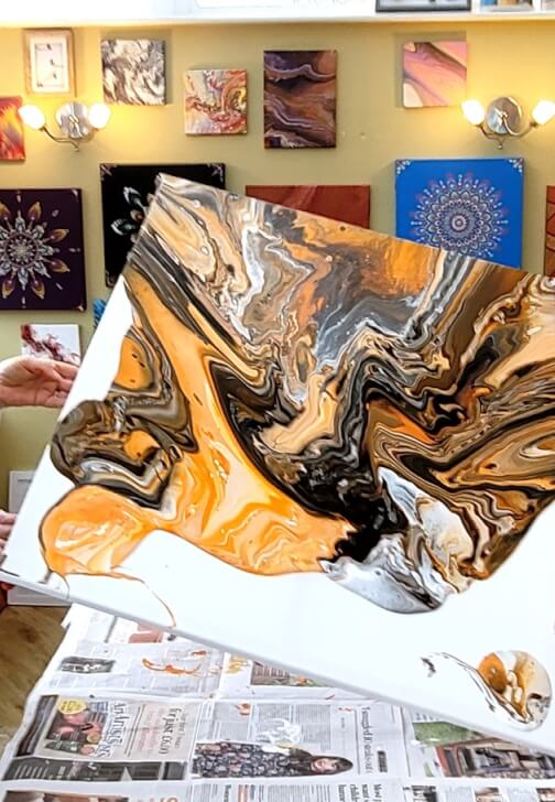Photo from a fluid Art class in Hemel Hempstead