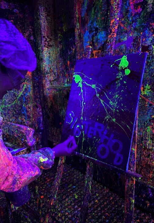 Painting class in Archway, London