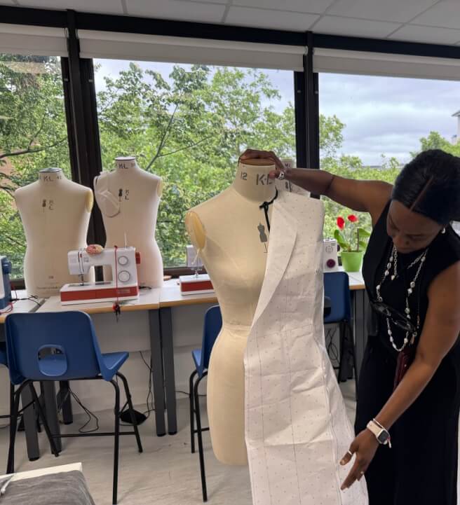 Photo from a textiles class in Lower Edmonton