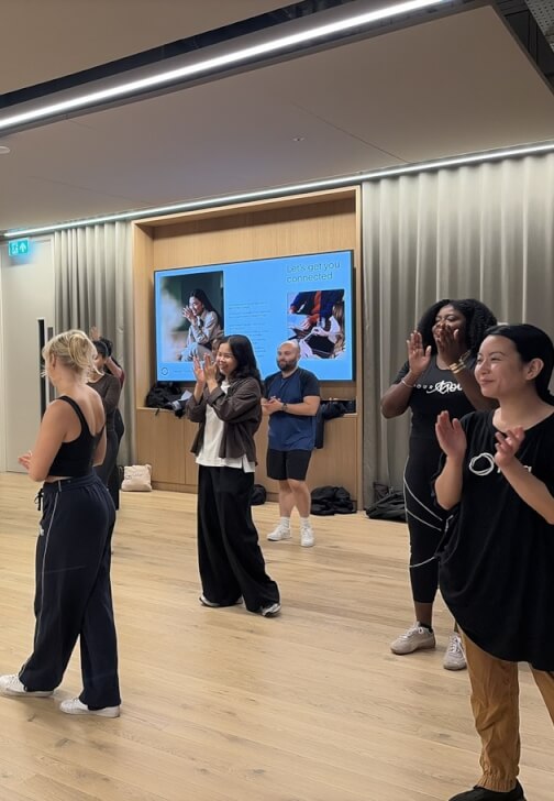 Photo from a dance class in Liverpool Street