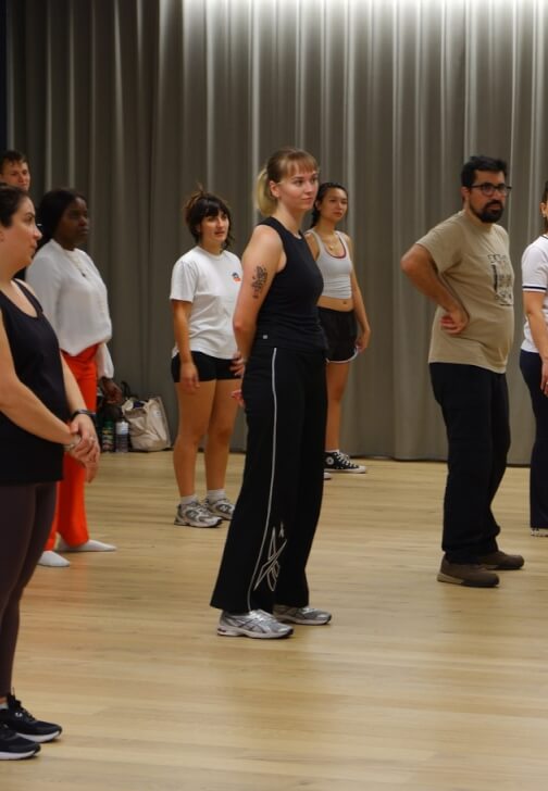 Dance class in Liverpool Street, London