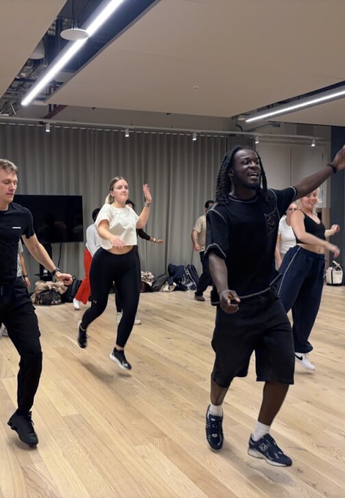 Dance class in Liverpool Street