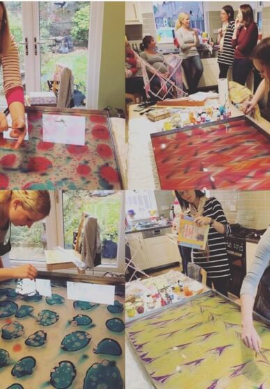 Art of Marbling on Silk Scarf Workshop