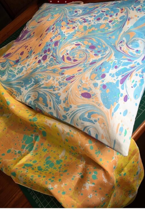 Art of Marbling on Silk Scarf Workshop