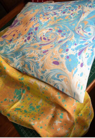 Art of Marbling on Silk Scarf Workshop
