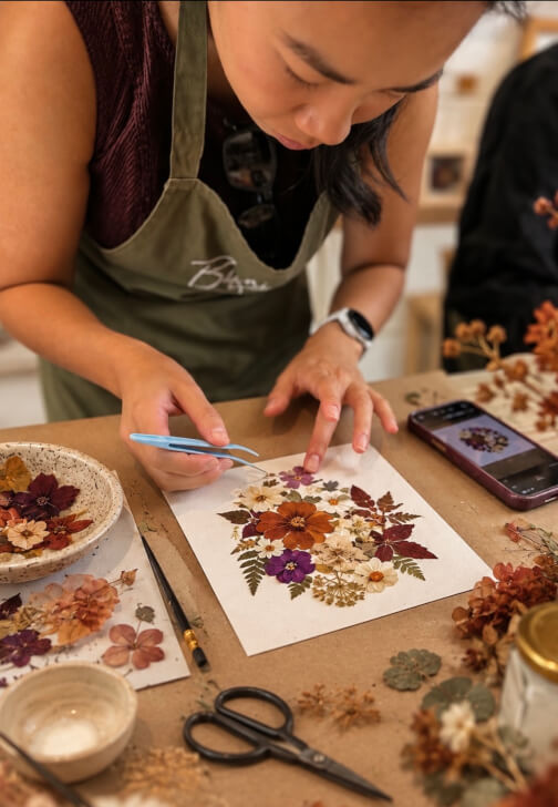 Floristry class in Woolwich