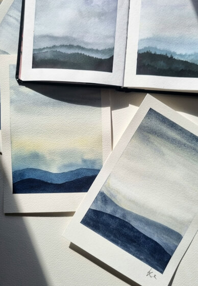 Atmospheric Watercolour Landscape Painting Class Farnham | ClassBento