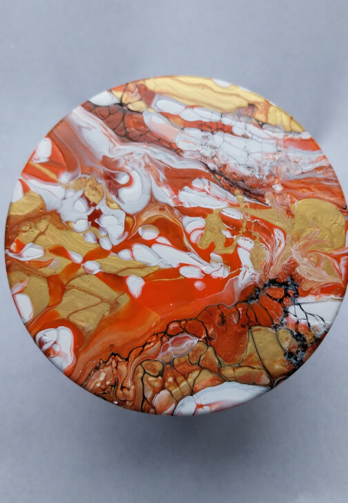Autumn Acrylic Pouring Workshop - Golden Harvest Coasters