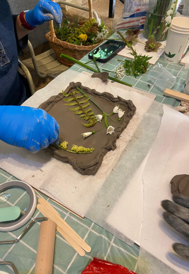 Bas-Relief Botanical Casting Workshop in Lechlade