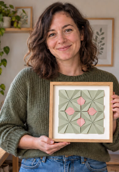Beautiful Origami Mosaic Workshop | Online class & kit | Gifts | ClassBento