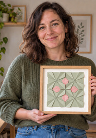 Beautiful Origami Mosaic Workshop | Online class & kit | Gifts | ClassBento