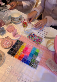 Bedazzling Workshop with Cake and Tea